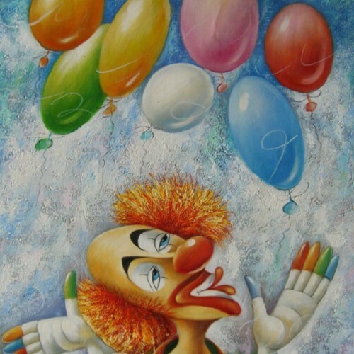 Клоун и воздушные шары 122